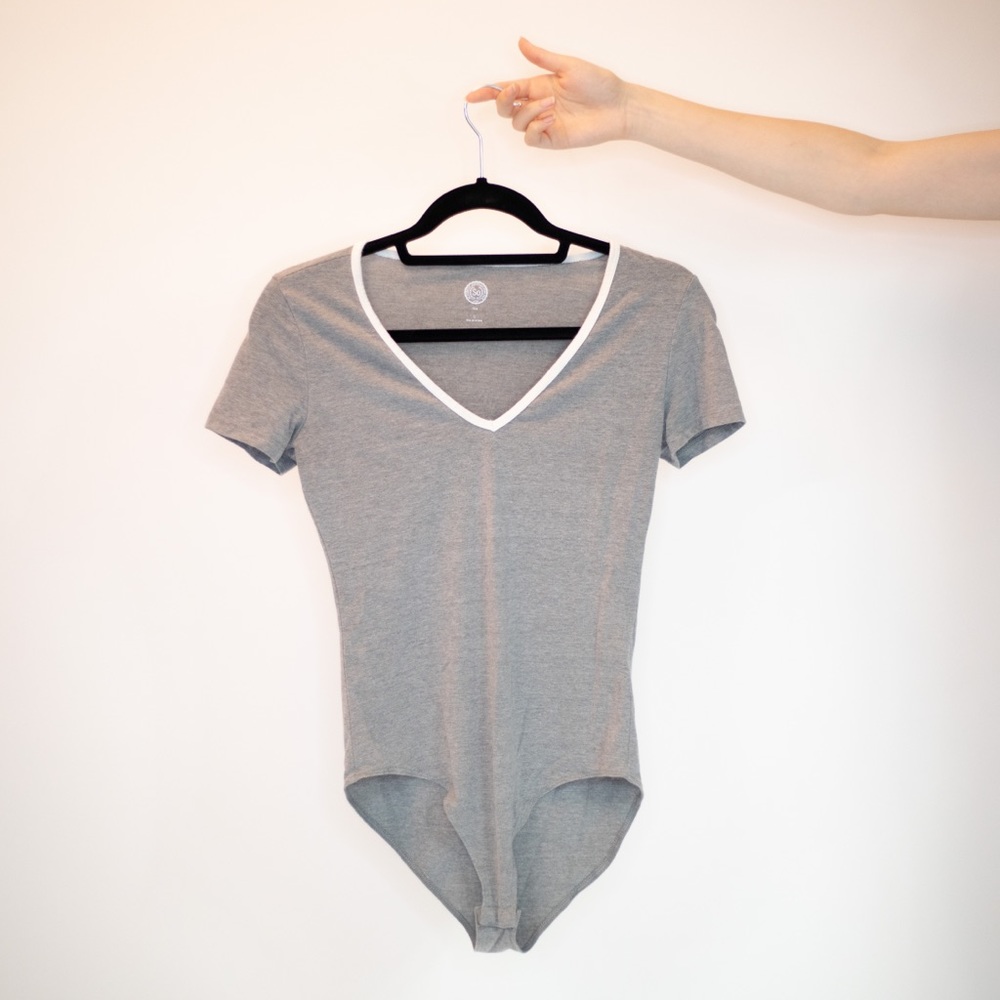 Grey T-Shirt Bodysuit